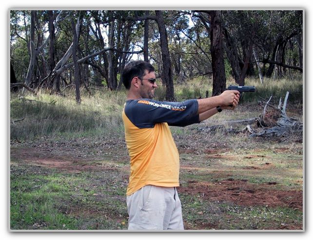 DJ Shooting a gun